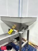 S/S Vibratory Feed Conveyor, 35” x 10.25" with Hopper (Location: Lakewood, NJ) - Rigging Fee: $950