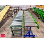 (2) Section: Roller Conveyor: 10' Length x 16"/19" Width - Rigging Fee: $100
