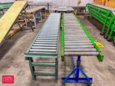 (2) Section: Roller Conveyor: 10' Length x 16"/19" Width - Rigging Fee: $100