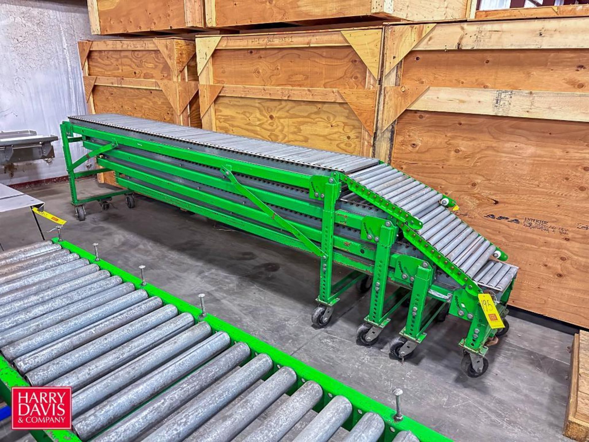 Expandable Roller Conveyor: 40' Length x 18.75" Width - Rigging Fee: $100