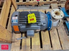 G&H Centrifugal Pump with Baldor 20 HP 3,525 RPM Motor - Rigging Fee: $100