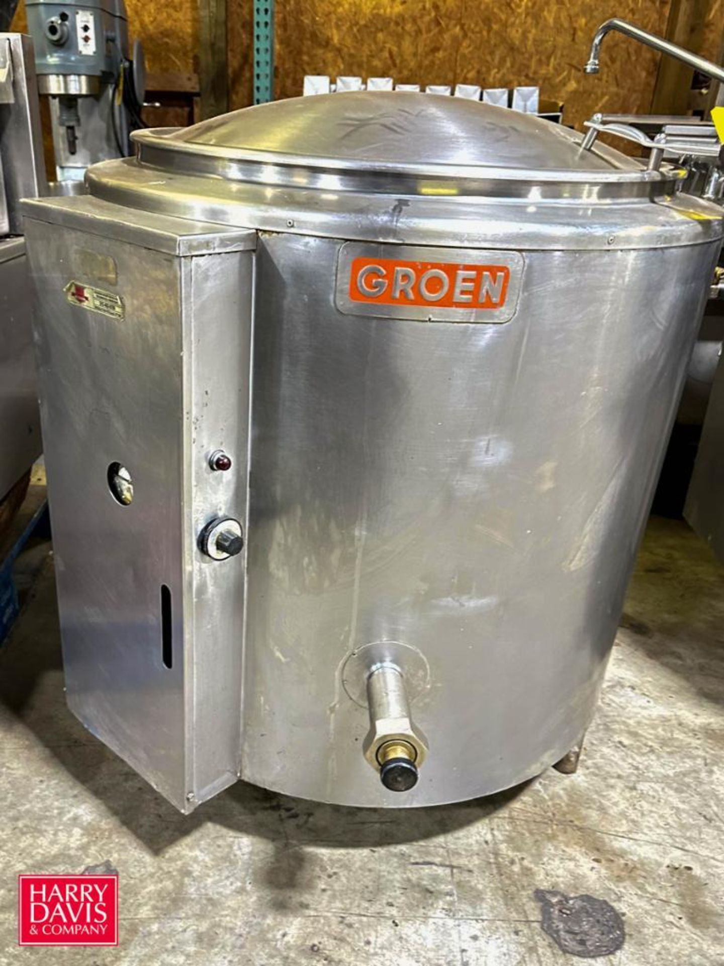 GROEN 40 Gallon S/S Jacketed Kettle, Model: EE-40, S/N: 462D - Rigging Fee: $200