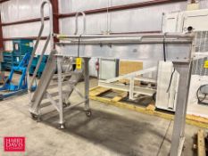 Aluminum Platform: 80" Length x 36" Weidth with Steps: Mounted on Casters - Rigging Fee: $150