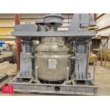 Apurva 1,200 Liter S/S Jacketed Planetary Mixer 25/20 HP 3000/1500 RPM Motor and Hydraulic Open and