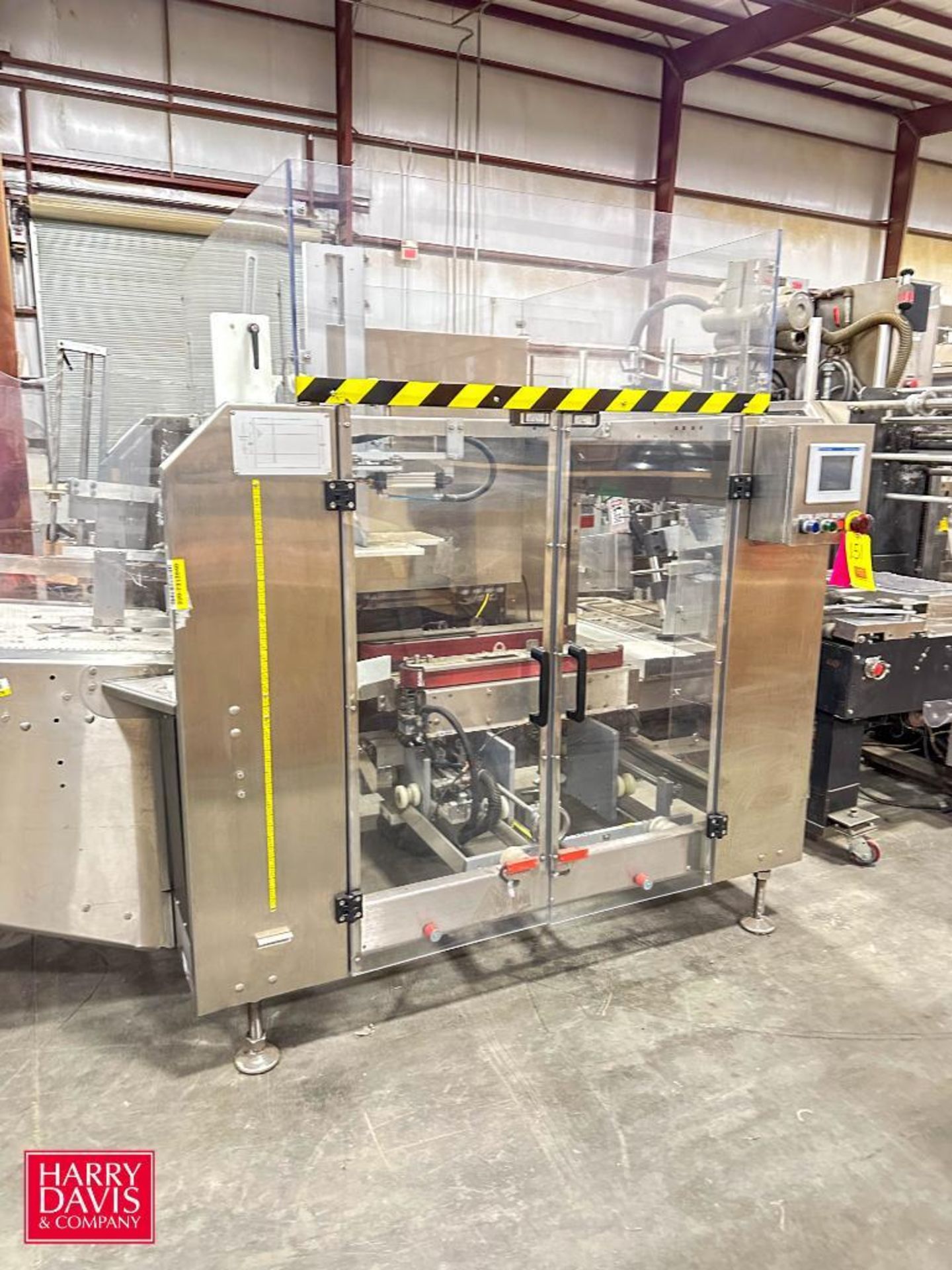FALLAS S/S Case Erector, Model: CE400, S/N: CE370118-11 with Allen-Bradley MicroLogix PLC and