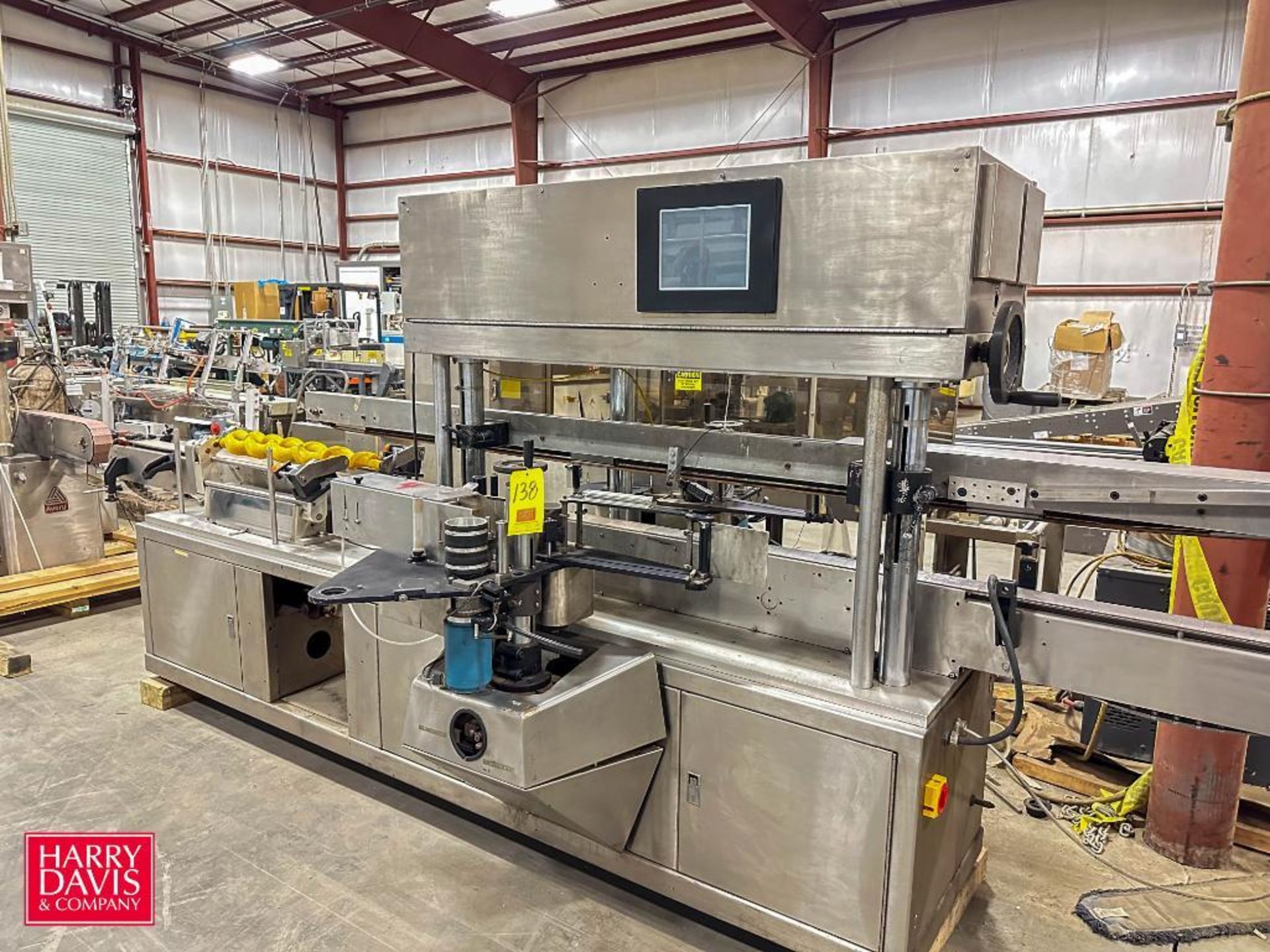 Avery S/S Labeler with Conveyor, Model: XIA, S/N: 403443 - Rigging Fee: $300