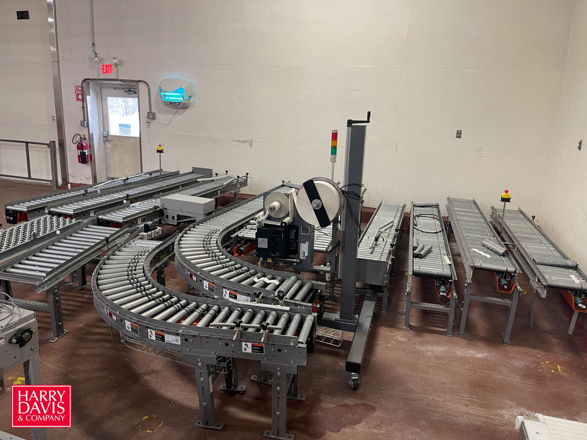 (13) Assorted Sections of Roller Conveyor - Rigging Fee: $500