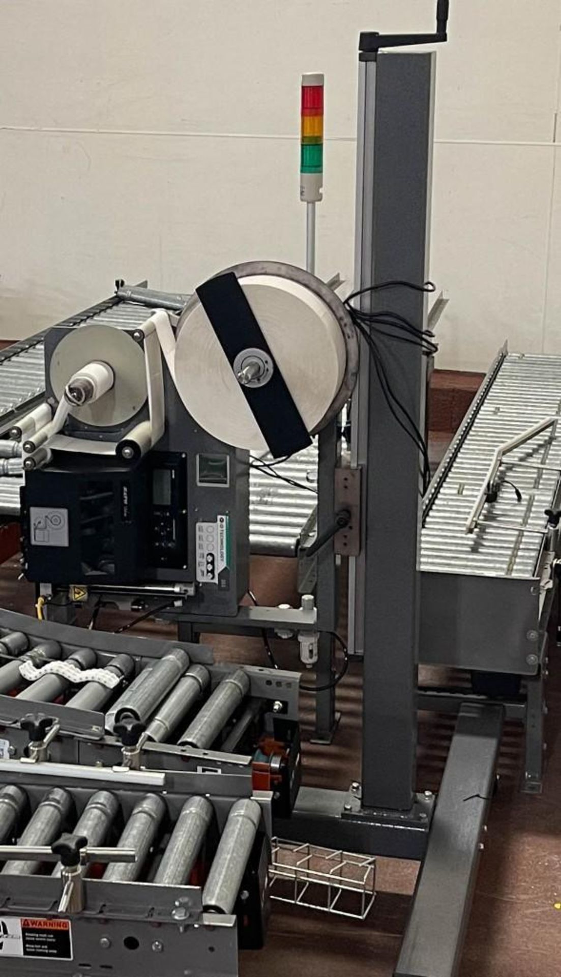 Sato Pressure Sensitive Labeler: Mounted on Portable Stand - Rigging Fee: $125