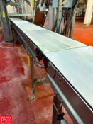 S/S Portable Framed Belt Conveyor with Drive: 19’ x 18" and S/S Drip Shield - Rigging Fee: $500