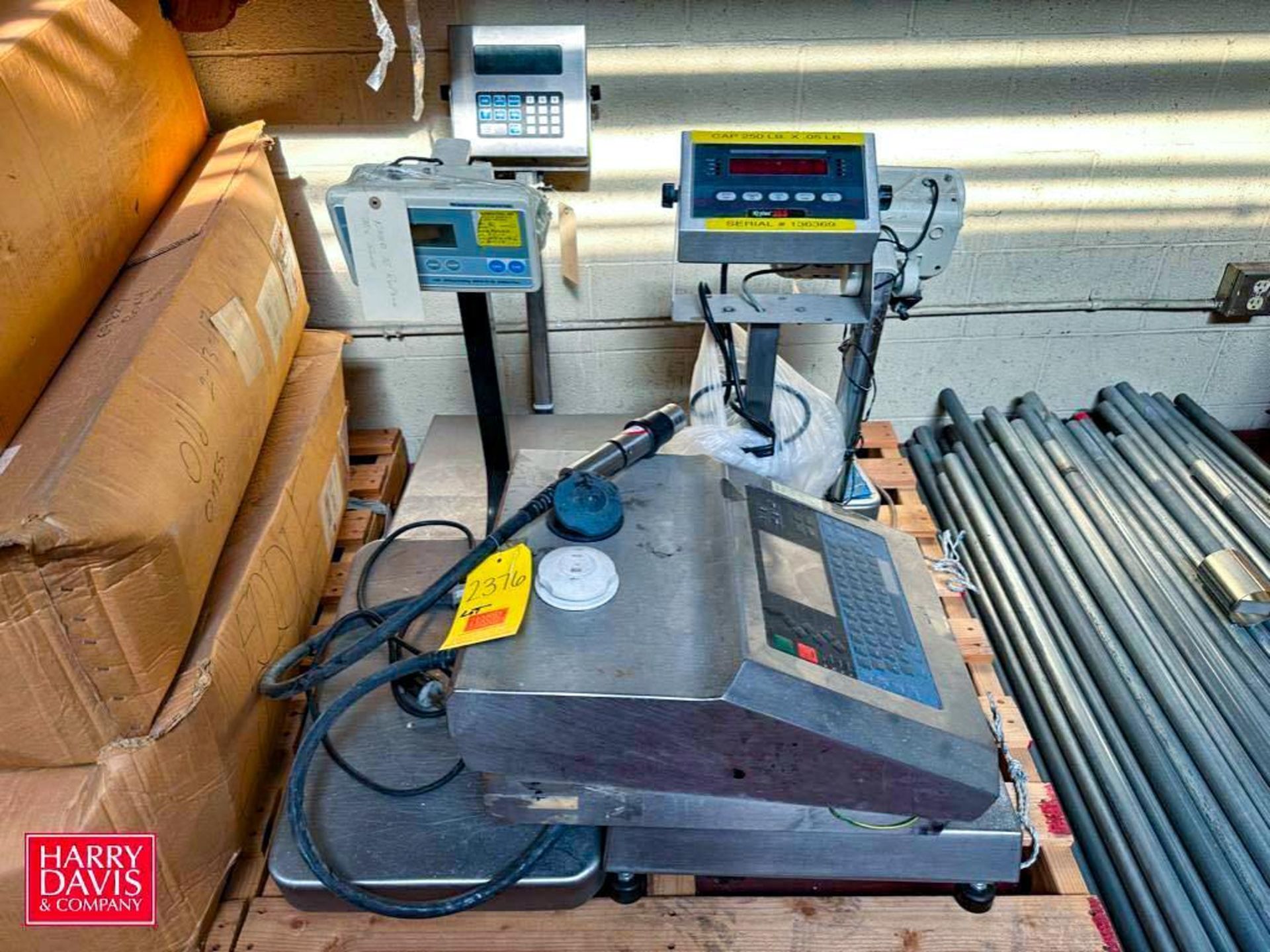 S/S Digital Scales and Ink Jet Printer - Rigging Fee: $150