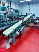 Hytrol Inclined Belt Conveyor: 15' x 12" with Drive and Hytrol Roller Conveyor: 14' x 15" with Drive