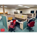 (6) Station Office Cabinets with (7) Chairs - Rigging Fee: $600