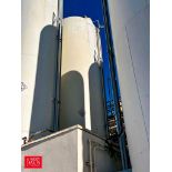 Walker 10,000 Gallon Jacketed 316 S/S Silo, S/N: VSHT-6110-R with Vertical Agitation, Sensors and Ga