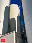 Walker 10,000 Gallon Jacketed 316 S/S Silo, S/N: VSHT-6110-R with Vertical Agitation, Sensors and Ga