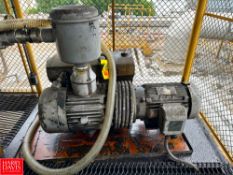 Busch Vacuum Pump, with Baldor 25 HP 1,175 RPM Motor - Rigging Fee: $750