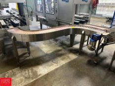 S/S Framed Conveyor: 10' x 1' with Drive and (2) 90° Turns - Rigging Fee: $300