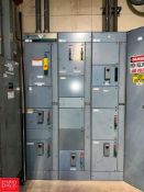 Allen-Bradley Centerline MCC, S/N: 2100-ACT08J1BRXX with 800 Amps Horizontal Power, 300 Amps Vertica