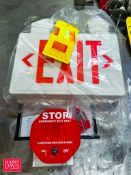 Exit Sign and Emergency Exit Alarm - Rigging Fee: $50