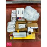 Assorted Poly Gloves, Stretch Wrap, Face Masks, 60 mL Syringes, Aprons, Trash Receptacles Liners, Pl