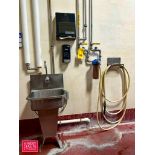 S/S Auto Hand Sink and Hose Station with Nozzle, Filter and Valves - Rigging Fee: $250