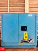Justrite Hazardous Material Storage Cabinets: 35" x 22" x 32" - Rigging Fee: $100