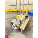 Centrifugal Pump with Leeson 5 HP S/S Clad Motor: Mounted on S/S Cart - Rigging Fee: $65