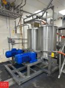 (2) Blending Skid with 225 Gallon S/S Tanks with 20 HP Horizontal Paddle Agitation