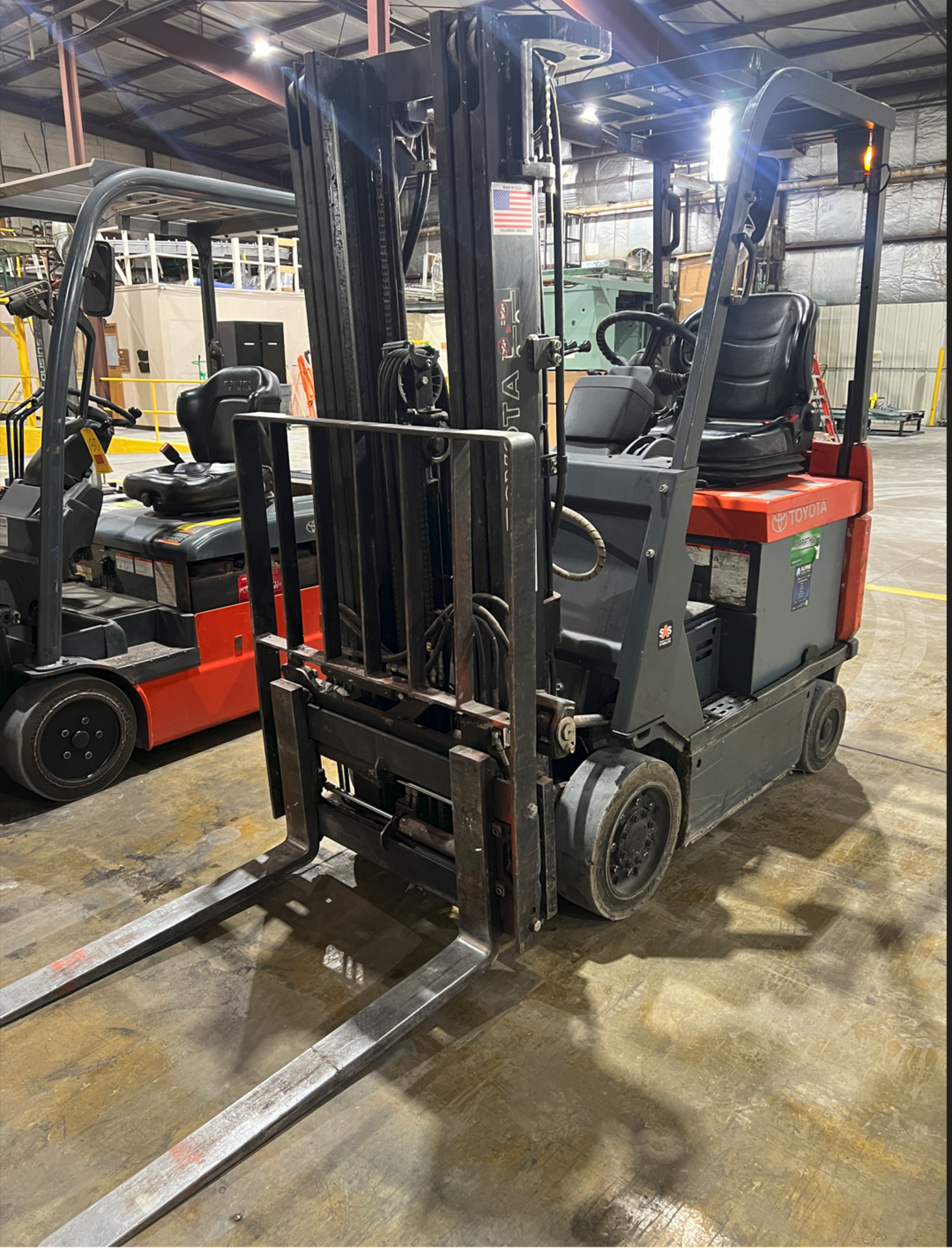 Toyota Electric Side Shift Forklift Truck with Adjustable Forks (Subject to Seller's Confirmation) - Image 10 of 13