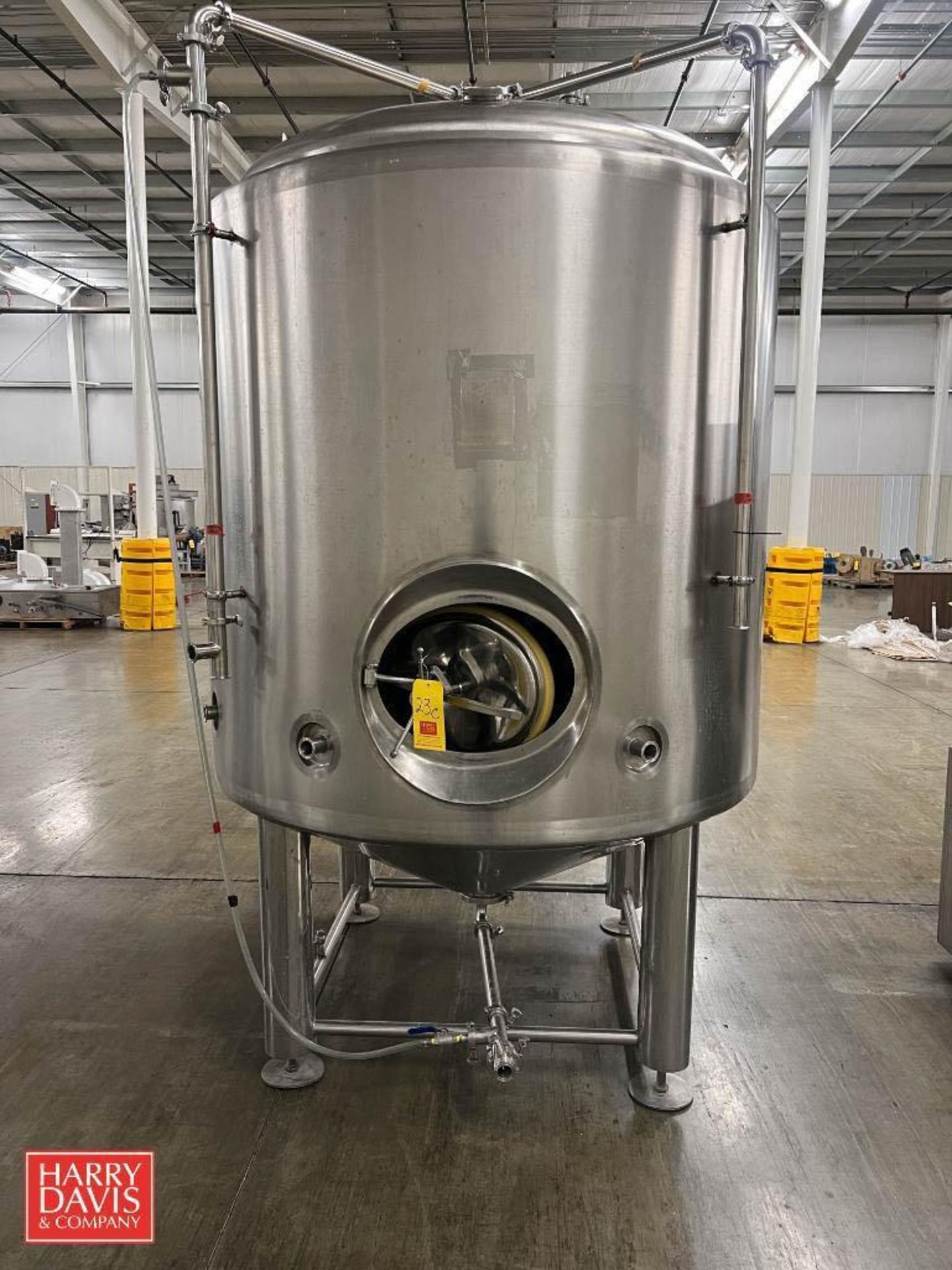 722 Gallon S/S Jacketed Tank - Rigging Fee: $750