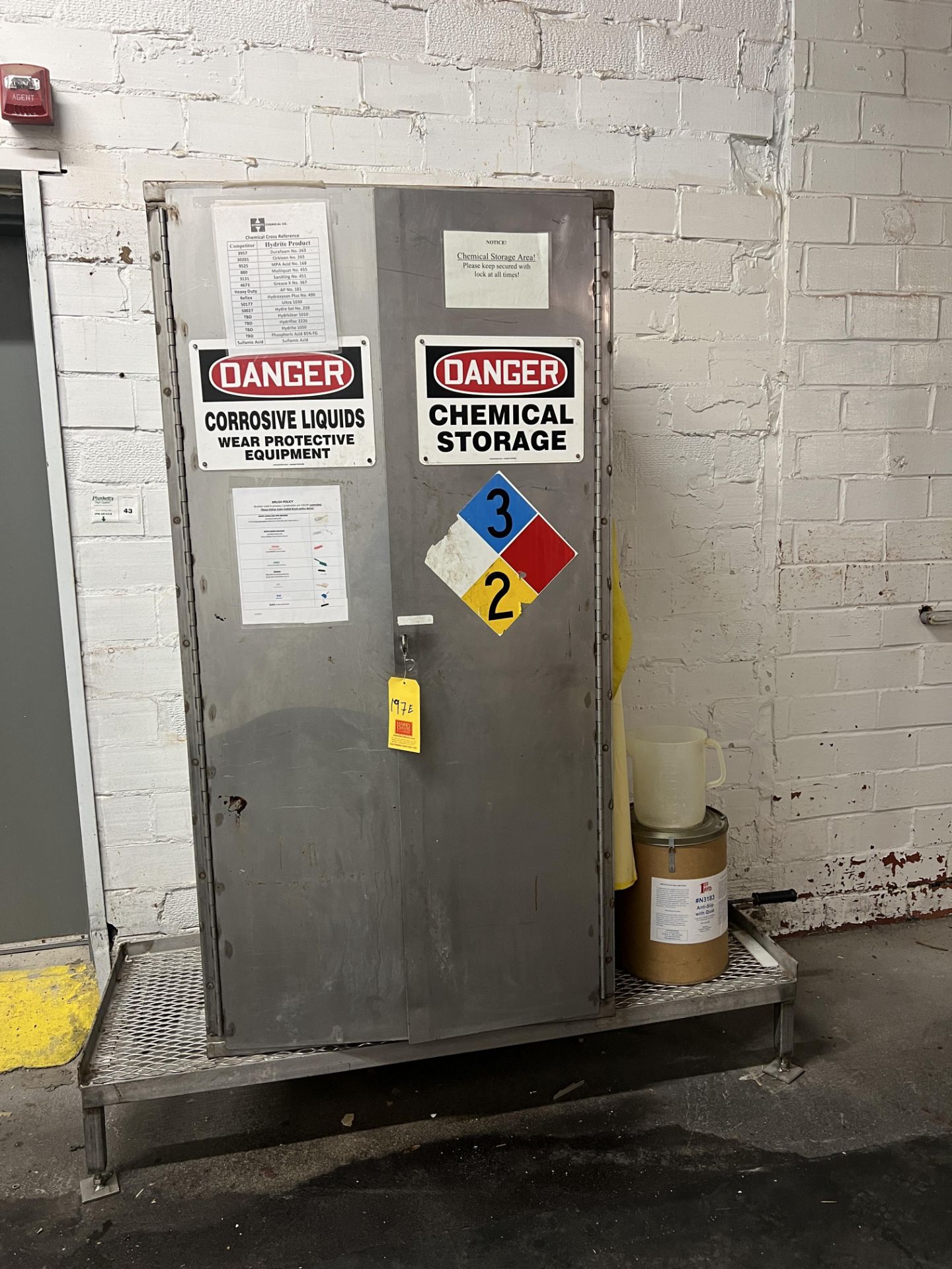 S/S Chemical Storage - Rigging Fee: $75