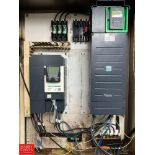 (2) Schneider Electric 25 and 20 HP Variable-Frequency Drives with Fuses and (2) S/S Enclosures