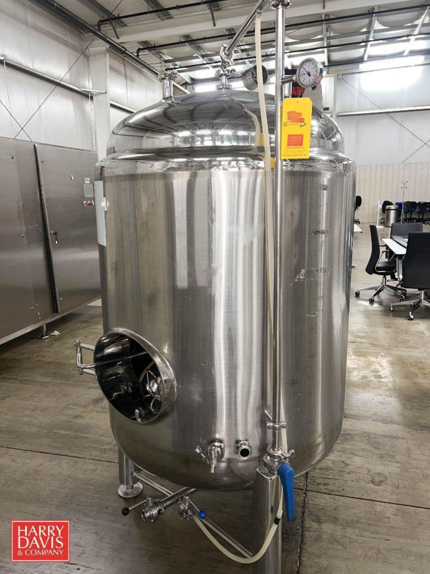 240 Gallon S/S Jacketed Tank - Rigging Fee: $450