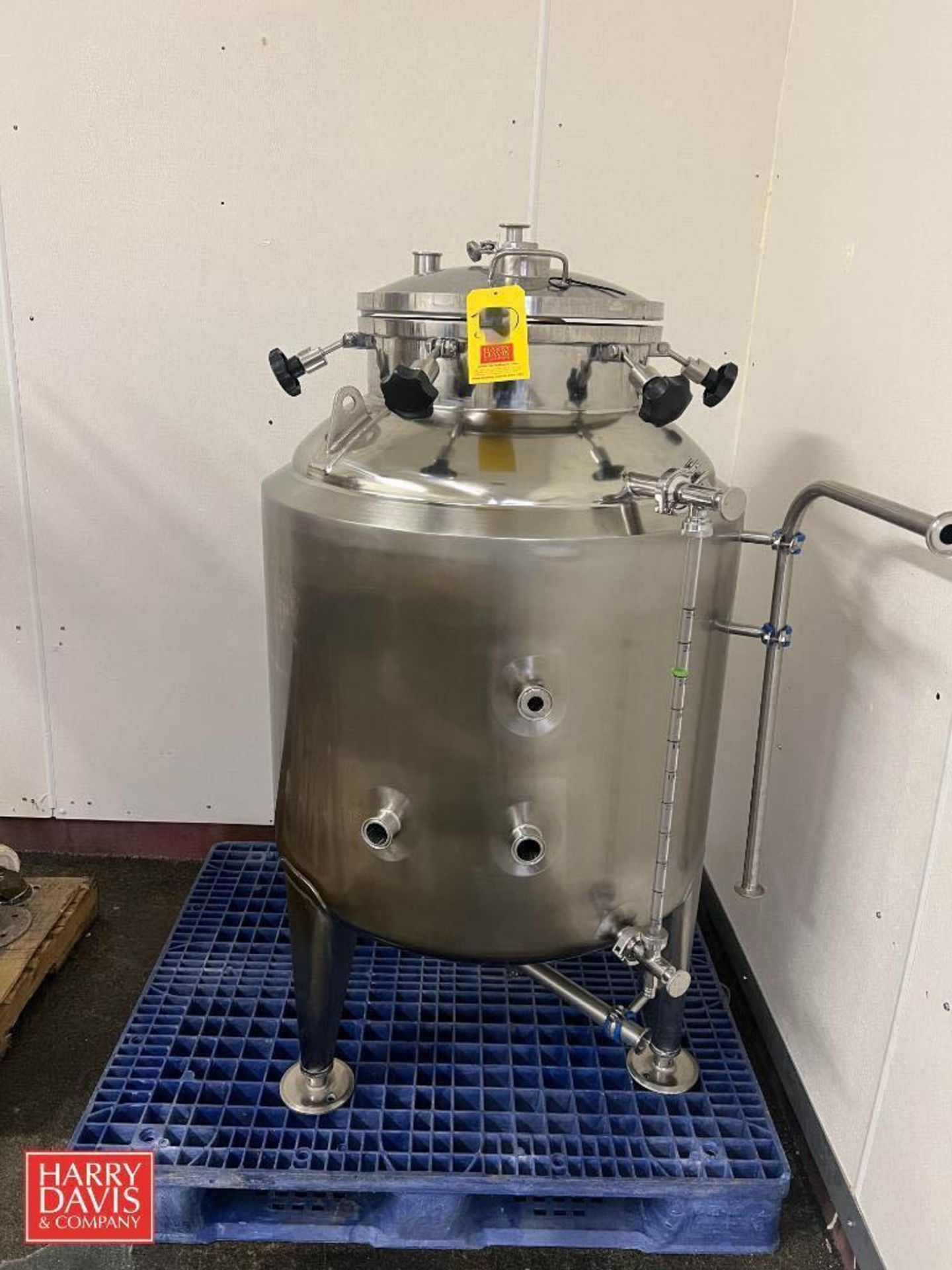 80 Gallon Jacketed High Pressure S/S Tank with Spray Ball - Rigging Fee: $75 - Image 2 of 6