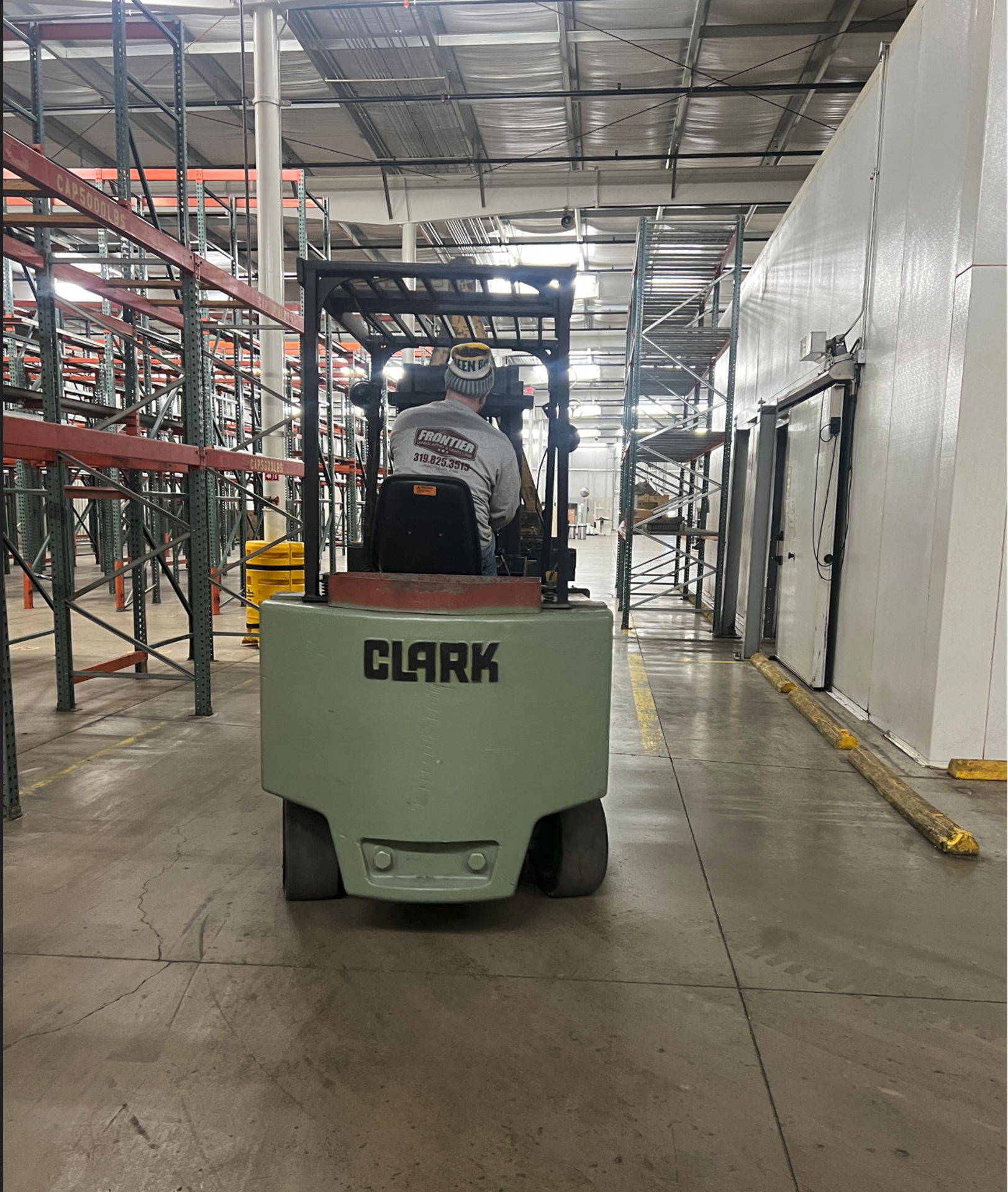 Clark 11,850 LB Capacity Sit-Down Electric Forklift, Model: EC500-120, S/N: E9120-0085-6890FB with - Image 6 of 16