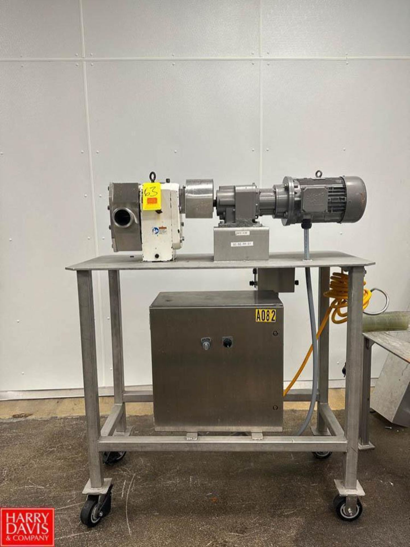 SPX Positive Displacement Pump Size R6, S/N: 1000003759612 with Nord 5 HP Motor, Schneider