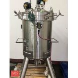 Lee Industries 60 Gallon Jacketed, 50 PSI at 302° 316L S/S Tank, Model: 150 LBD, S/N: 43770-6 with