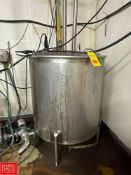 175 Gallon S/S Tank with Dual Hinged Lid and Sensors - Rigging Fee: $175