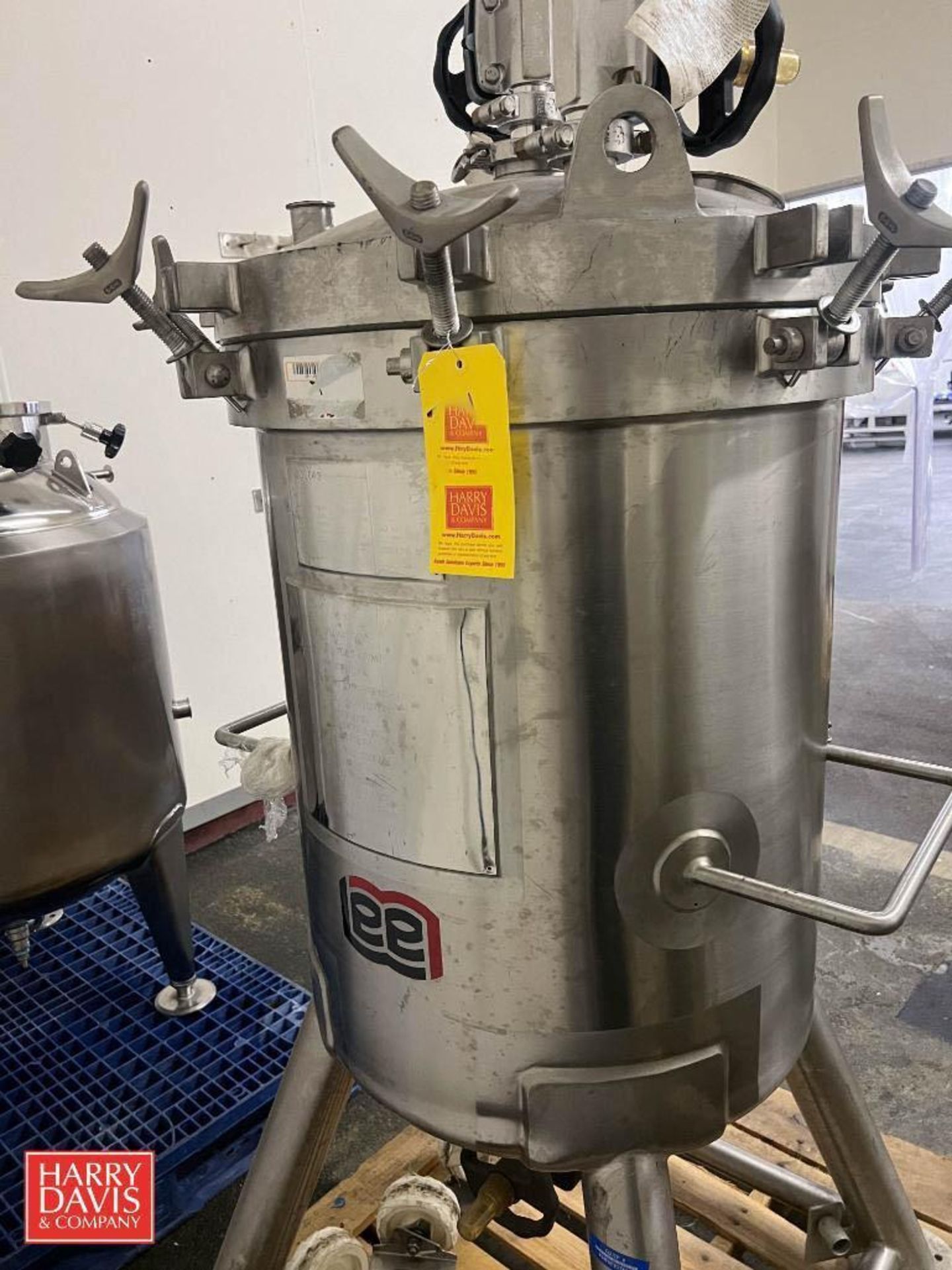 Lee Industries 60 Gallon Jacketed, 50 PSI at 302° 316L S/S Tank, Model: 150 LBD, S/N: 43770-6 with - Image 3 of 10