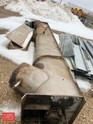 S/S Auger: 15' Length x 20" Width x 22" Depth, 40 HP Motor and Gear Box - Rigging Fee: $600