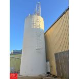 Crepaco 15,000 Gallon Jacketed S/S Silo, S/N: B1160 with Sensor, Gauge, Valves and Pump