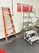 Werner 6' Ladder and Tri-Arc Portable Stairs - Rigging Fee: $125