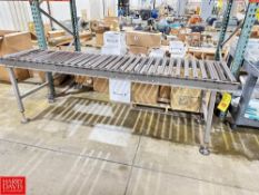 Section Roller Conveyor: 23.5" x 96" - Rigging Fee: $200