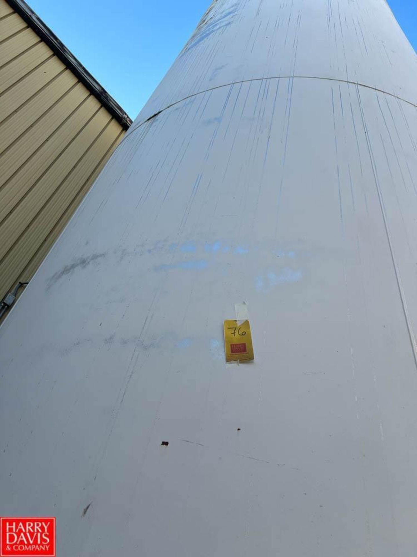 Crepaco 15,000 Gallon Jacketed S/S Silo, S/N: B1160 with Sensor, Gauge, Valves and Pump - Image 5 of 11