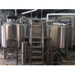 15 BBL Brewhouse System with Mash/Lauter Tun, Boil Kettle, Plate Heat Exchanger, Associated Pumps