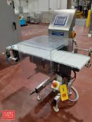 METTLER TOLEDO High Speed Check Weigher, Model: XE3, S/N: 10047411  with In-Feed and Discharge