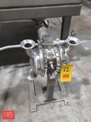Wilden S/S Air Operated 2" Diaphragm Pump: Mounted on S/S Base - Rigging Fee: $150