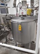 2001 JV Northwest 125 Gallon Steam Jacketed S/S Cook Kettle, S/N: 16172, Center Bridge with Hinged