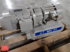 2018 Gast Lubricated Vacuum Pump, Model: LC.1069603032/42, S/N: 1822259 with 4 HP Drive