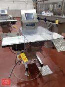 METTLER TOLEDO High Speed Check Weigher, Model: XE3, S/N: 10047412 with In-Feed and Discharge