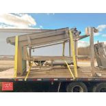 Portable S/S Framed L-Shaped Belt Conveyor: Dimensions: 9' x 26" and 50" x 26" - Rigging Fee: $300